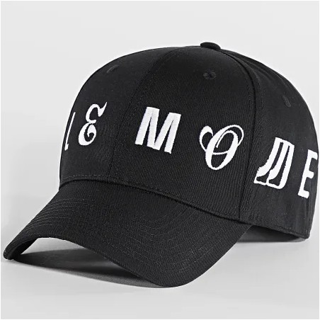 Sale Môme Casquette Logo Noir Blanc