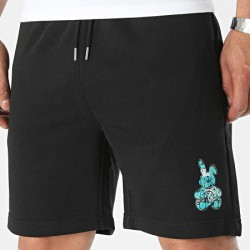 Sale Môme Short Jogging Lapin Graffiti Icy Noir