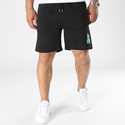 Sale Môme Short Jogging Lapin Graffiti Icy Noir