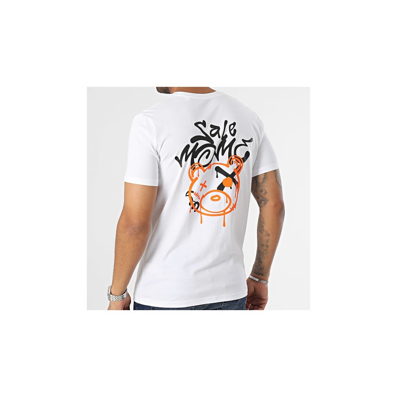 Sale Môme Tee Shirt Nounours Graffiti Head Blanc