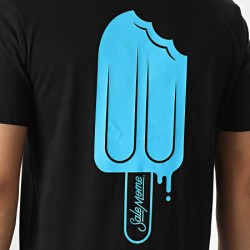 Sale Môme Tee shirt Glace Esquimau Noir Bleu Ciel