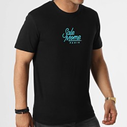 Sale Môme Tee shirt Glace Esquimau Noir Bleu Ciel