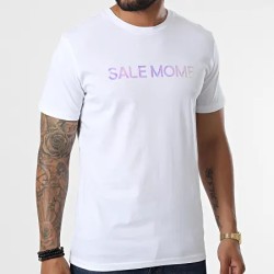 Sale Môme Tee Shirt Holo Laser Rhino Blanc