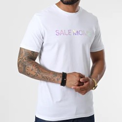 Sale Môme Tee Shirt Holo Laser Rhino Blanc