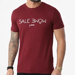 Sale Môme Tee Shirt Punition Bordeaux Blanc