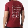 Sale Môme Tee Shirt Punition Bordeaux Blanc