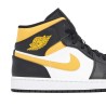 NIKE AIR JORDAN 1 MID BLACK UNIVERSITY GOLD