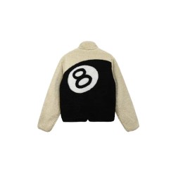 STUSSY 8 BALL SHERPA REVERSIBLE VESTE BEIGE