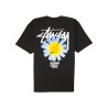 STUSSY TEE SHIRT NOIR FLOWER