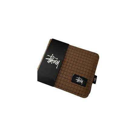 STUSSY PORTE FEUILLE MARRON