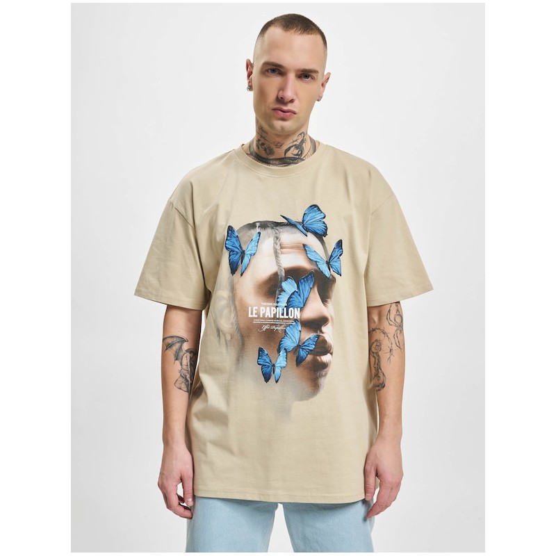 MISTER TEE TEE SHIRT PAPILLON BEIGE