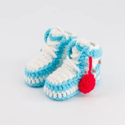 SNEAKERS CROCHET BABY OFF WHITE