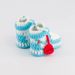 SNEAKERS CROCHET BABY OFF WHITE