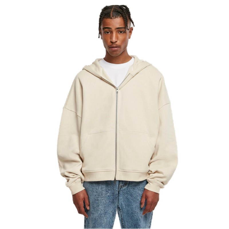 URBAN CLASSICS SWEAT ZIP À CAPUCHE BEIGE