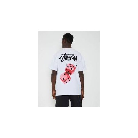 STUSSY TEE SHIRT BLANC DÈS