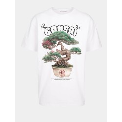 MISTER TEE TEE SHIRT BLANC BONSAÏ