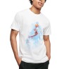 MISTER TEE TEE SHIRT BLANC BASKETBALL CLOUDS