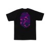 A BATHING APE TEE SHIRT NOIR CAMO PURPLE