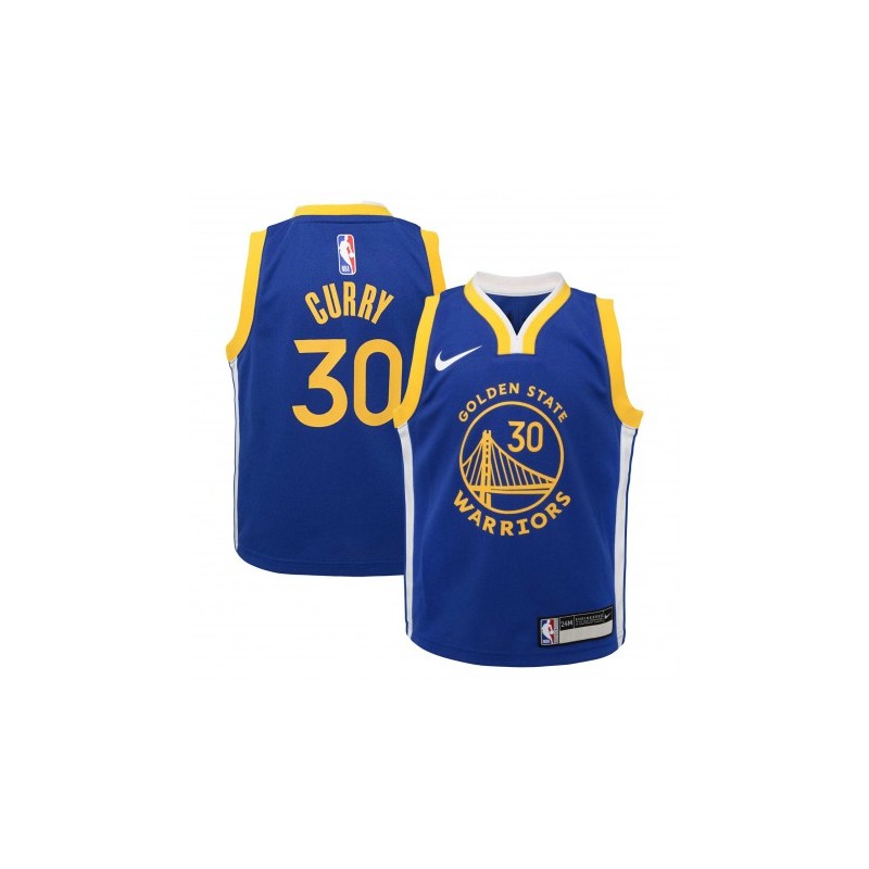 MAILLOT NBA NIKE REPLICA GOLDEN STATES BLEU CURRY