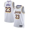 MAILLOT NBA NIKE REPLICA LAKERS LEBRON BLANC