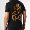 SALE MÔME TEE SHIRT NOUNOURS KING NOIR ORANGE  FLUO