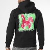 SALE MOME SWEAT CAPUCHE LAPIN BIG GRAFF NOIR