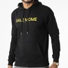 SALE MÔME SWEAT CAPUCHE LION NOIR JAUNE