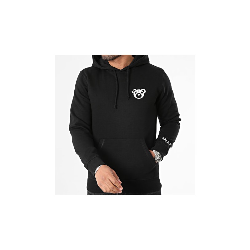 SALE MOME SWEAT CAPUCHE NOUNOURS HERITAGE EDITION NOIR BLANC