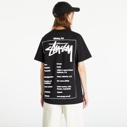 TEE SHIRT STUSSY NOIR/BLANC