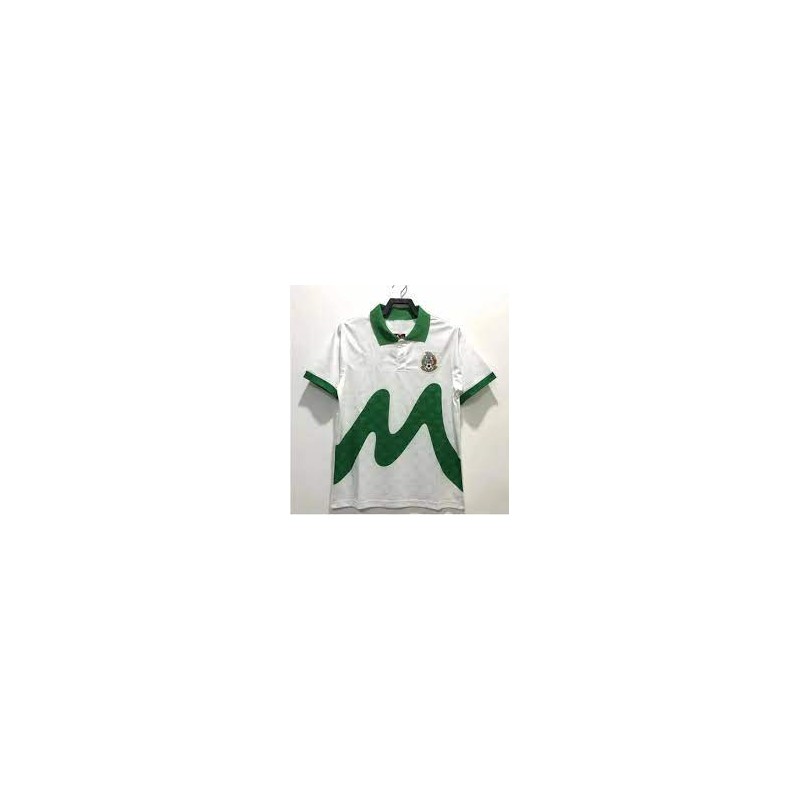 MAILLOT DE FOOT REPLICA MEXICO BLANC VERT 95