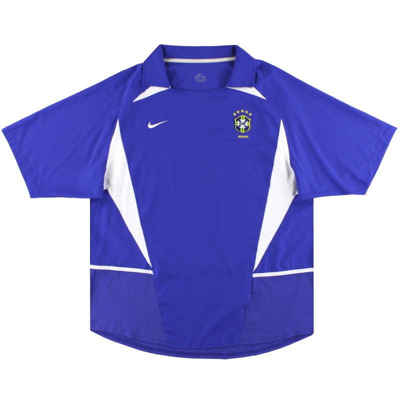 MAILLOT DE FOOT REPLICA NIKE BRÉSIL 2002 BLEU