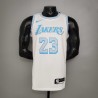 NIKE MAILLOT NBA REPLICA LAKERS BLANC BLEU LEBRON