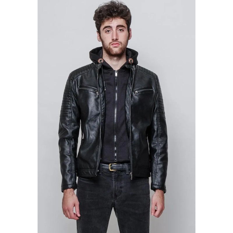 KAYGO VESTE SIMILI CUIR HOMME