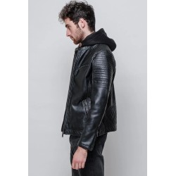 KAYGO VESTE SIMILI CUIR HOMME