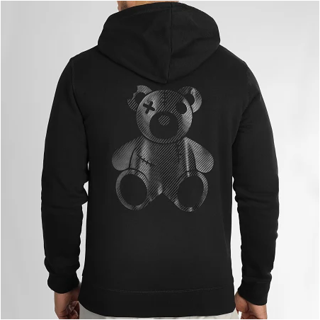 Sale Môme Sweat Capuche Carbone Nounours