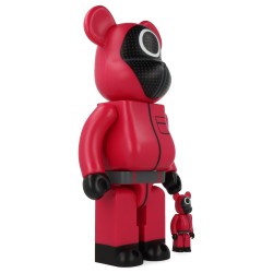 Bearbrick Squid Game Guard (Circle) 400%+100%