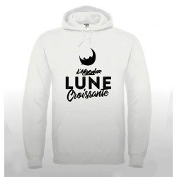 Sweat "Lune croissante" Blanc