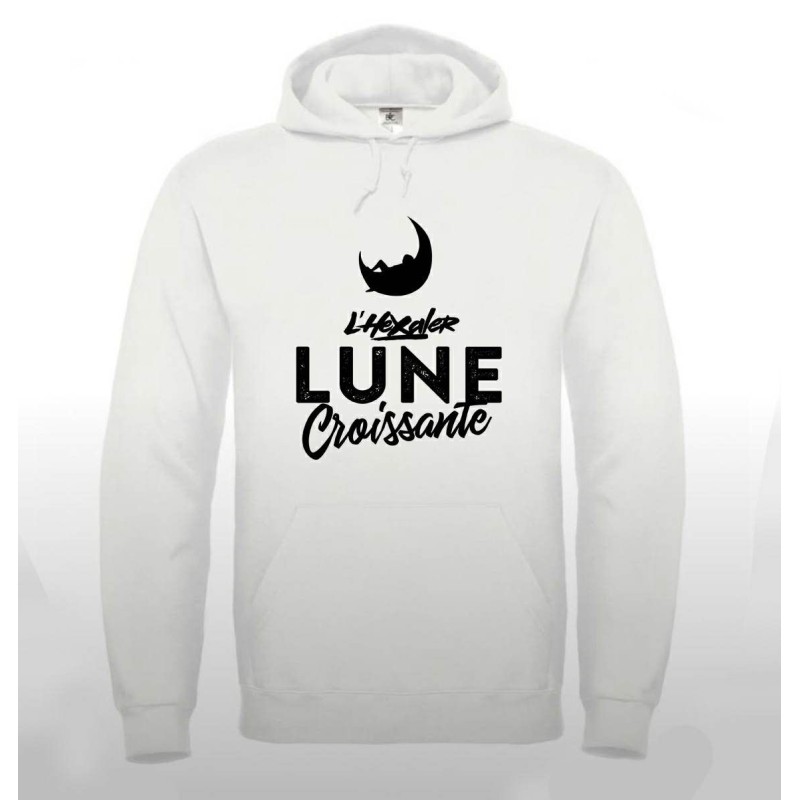 Sweat "Lune croissante" Blanc