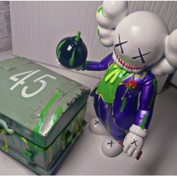 Oeuvre unique "Kaws Joker Military Néon 3D"