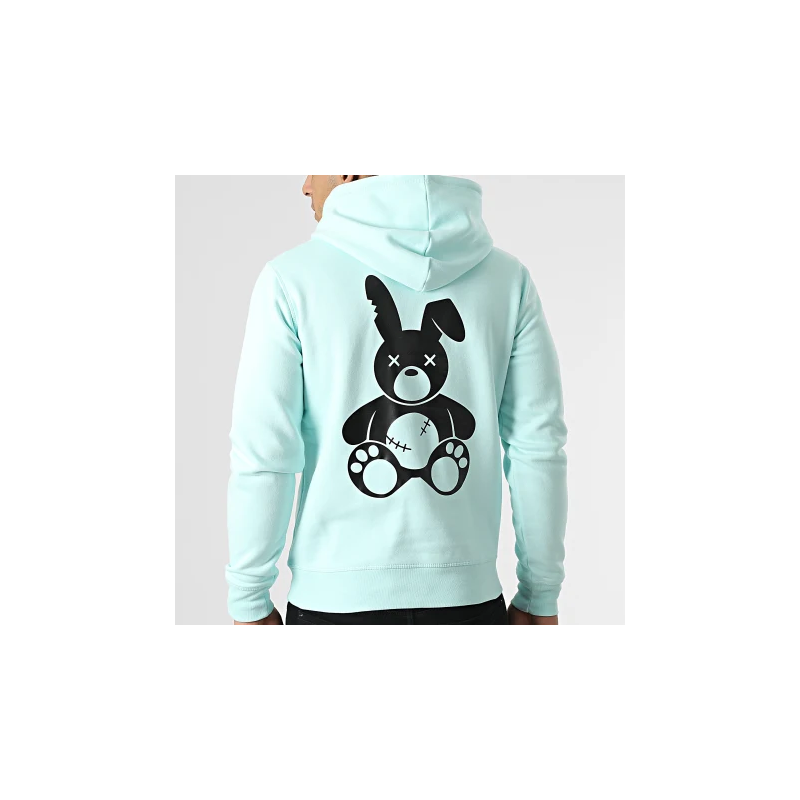 Sale Môme Sweat Lapin Vert Menthe Noir