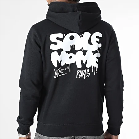 Sale Môme Sweat Painttag Noir/Blanc