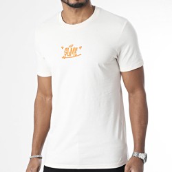 Sale Môme Tee Shirt Painttag Beige / Orange