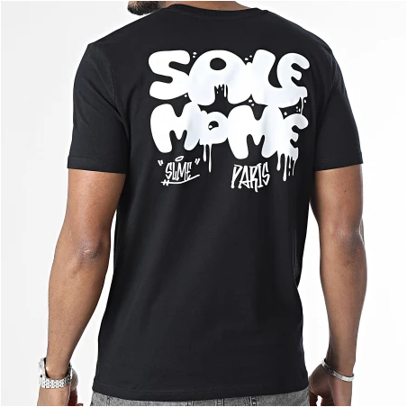 Sale Môme Tee Shirt Painttag Noir/Blanc