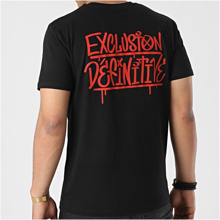 Sale Môme Tee Shirt Exclusion définitive Noir/Rouge