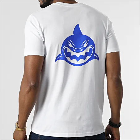 Sale Môme Tee Shirt Requin Bleu