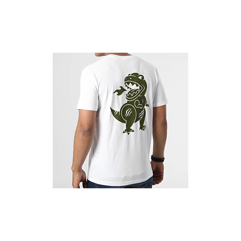 Sale Môme Tee Shirt Rex Vert Kaki