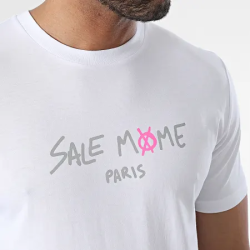 Sale Môme Tee Shirt Skeleton Lapin Blanc/Rose